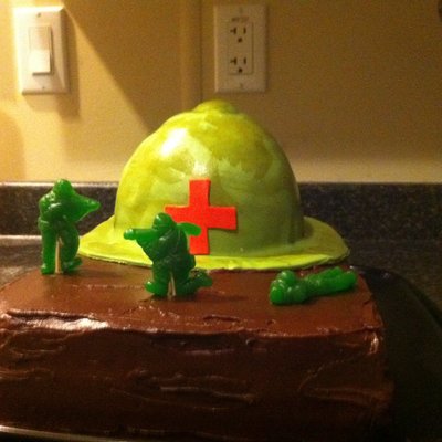 Army Helmet Cake