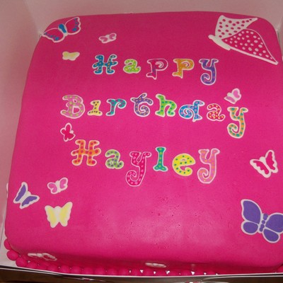 Butterfly Birthday Cake