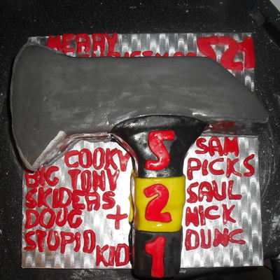 Fireman Axe Cake