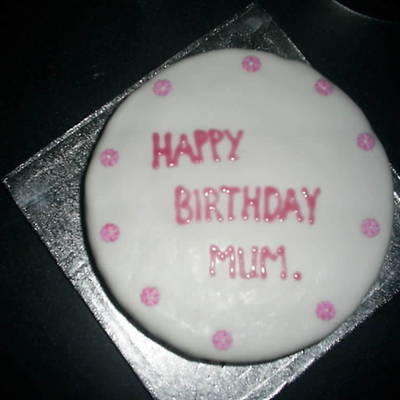 Pink Happy Birthday Mum