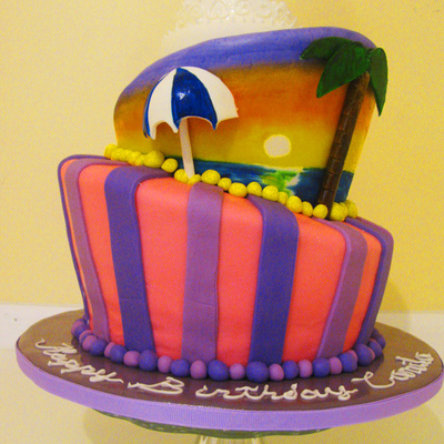 Princes, Sunset Topsy Turvy Cake