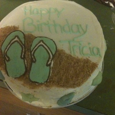 Beach Theme Birthday Cake