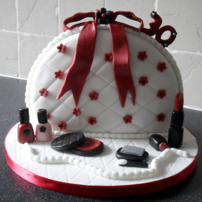 30Th Birthday Make-Up Cake