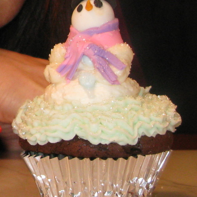 Snowman Cupcake