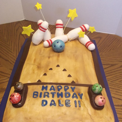 Bowling Birthday Cake