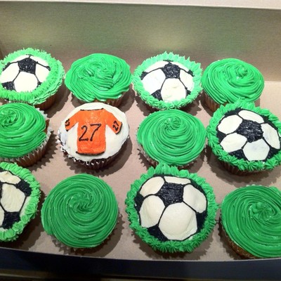 Soccer Cupcakes