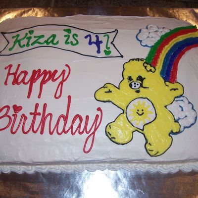 Sunshine Care Bear Birthday Cake