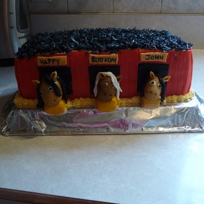 Horse Barn Cake