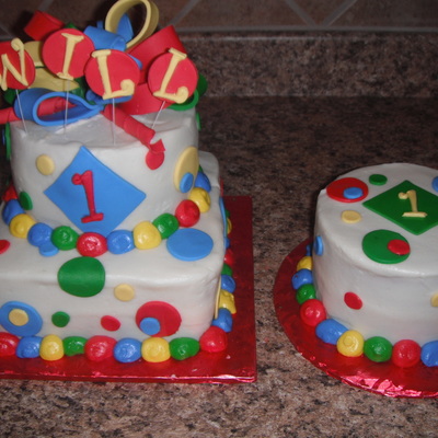 Primary Colors Birthday Cake