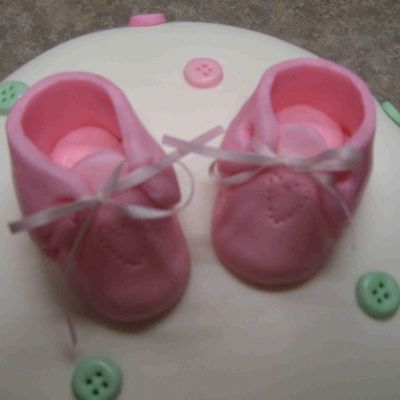 Detail-- 1St Baby Booties