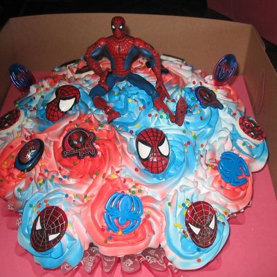 Spider Man Cupcakes #2