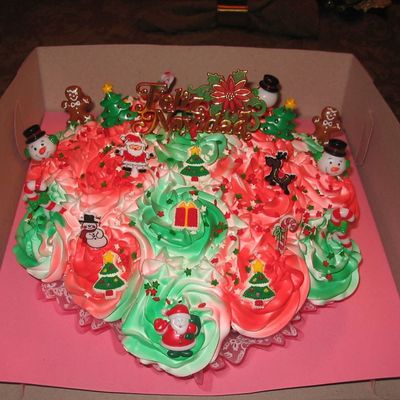 Christmas Cupcake Bouquet