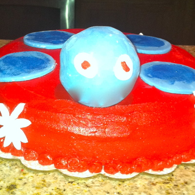 Ladybug Cake For The 4Th Of July