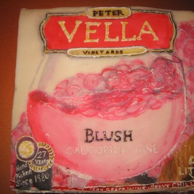 Peter Vella Boxed Wine Cake