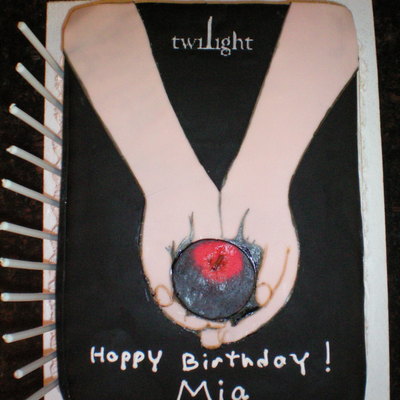 "twilight" Book 1 Birthday Cake