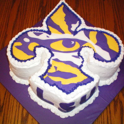 Lsu Eye Of The Tiger Groom's Cake