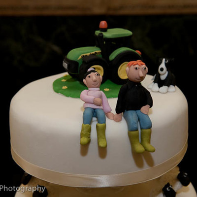 John Deere Tractor Wedding Cake