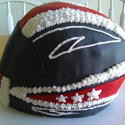 My Son's Helmet Cake