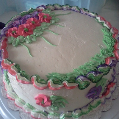 Tres Leches Cake, Buttercream Frosting