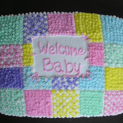 Baby Shower Cake - Baby Quilt