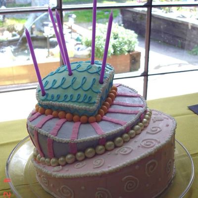 Topsy Turvy Cake - Three Tier