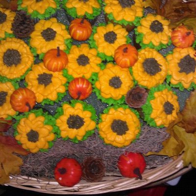 Sunflower Cupcake Bouquet