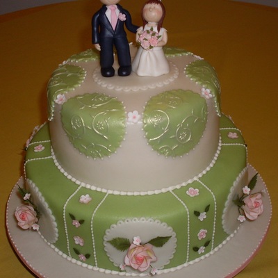 Cute Couple Wedding Cake...