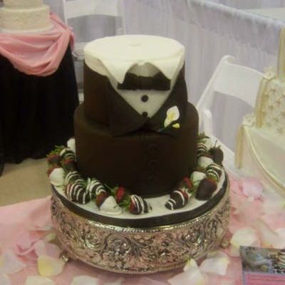 Tux Groom Cake