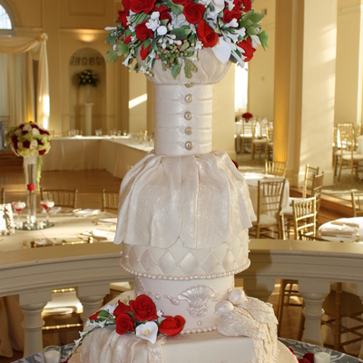 Bridal Themed Wedding Cake