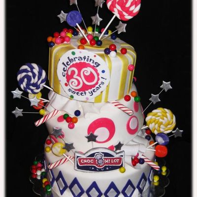 Candy Shoppe Anniversary Cake