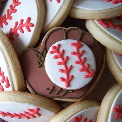 Close Up Of Baseball Cookies