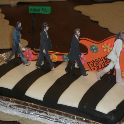 Beatles Abby Road Cake