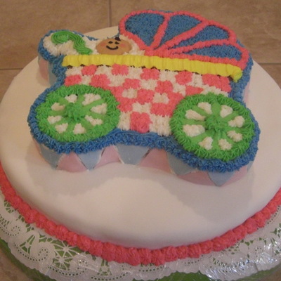 Baby Carriage Cake