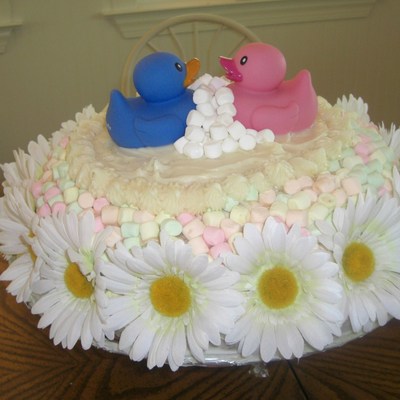 Baby Reveal Party Cake