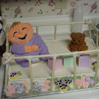 Baby Crib, Playpen Cake
