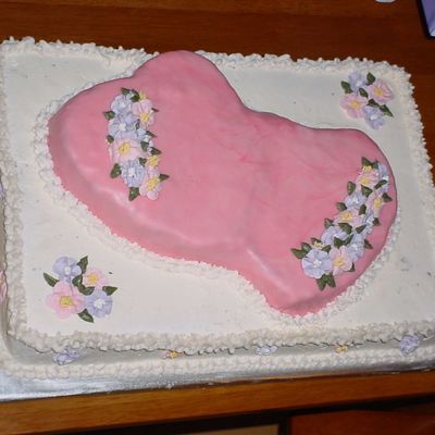 Double Heart Sheetcake