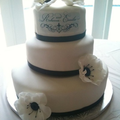 Anemone Wedding Cake