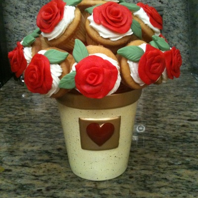Rose Cupcake Bouquet