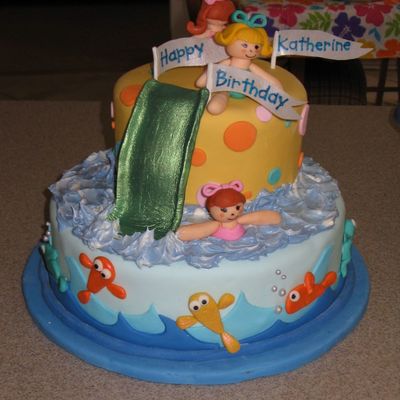 Fish And Waves Cake