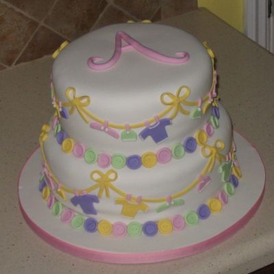 Baby Clothes Baby Shower Cake