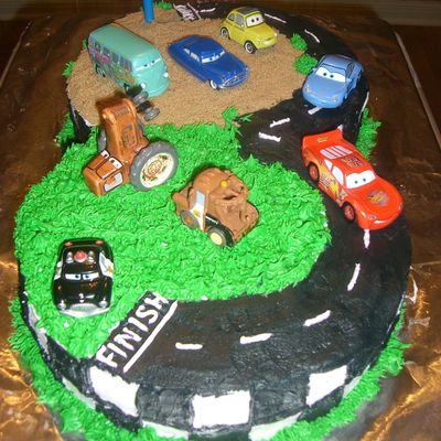 Pixar Cars Cake For A 3 Year Old