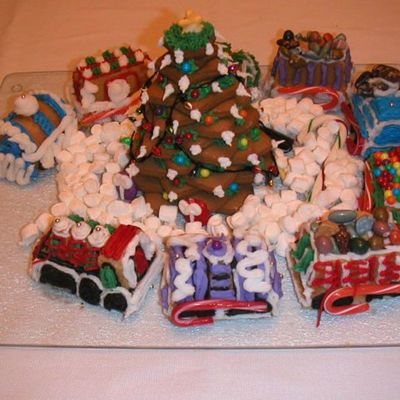 Christmas Train Cake