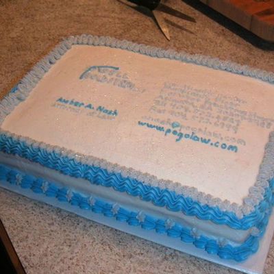 Business Card Cake