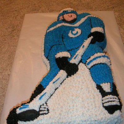 Hockey Player Birthday Cake