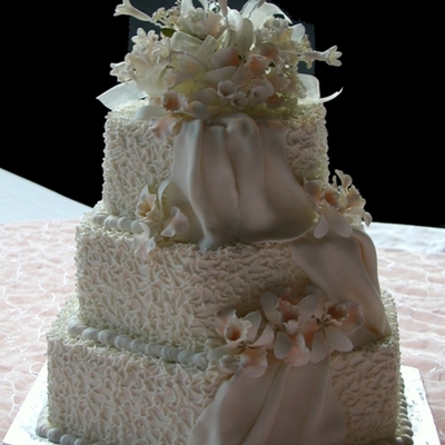 Hexagons W/gumpaste Flowers