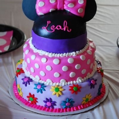 Colorful Minnie Mouse Cake