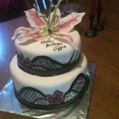 Black Lace Cake