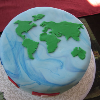 World Flags Cake