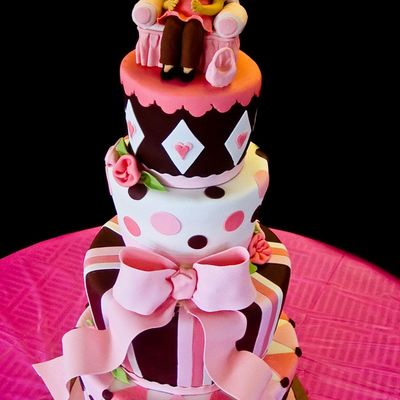 Brown And Pink Baby Shower