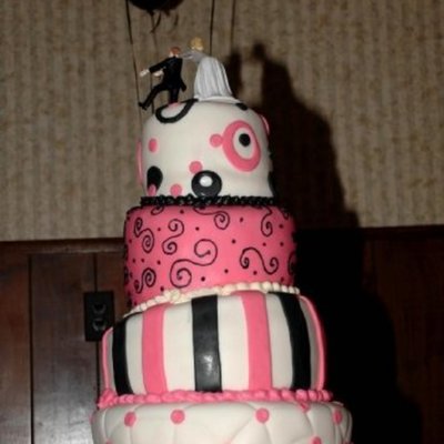 Pink And Black Topsy Turvy